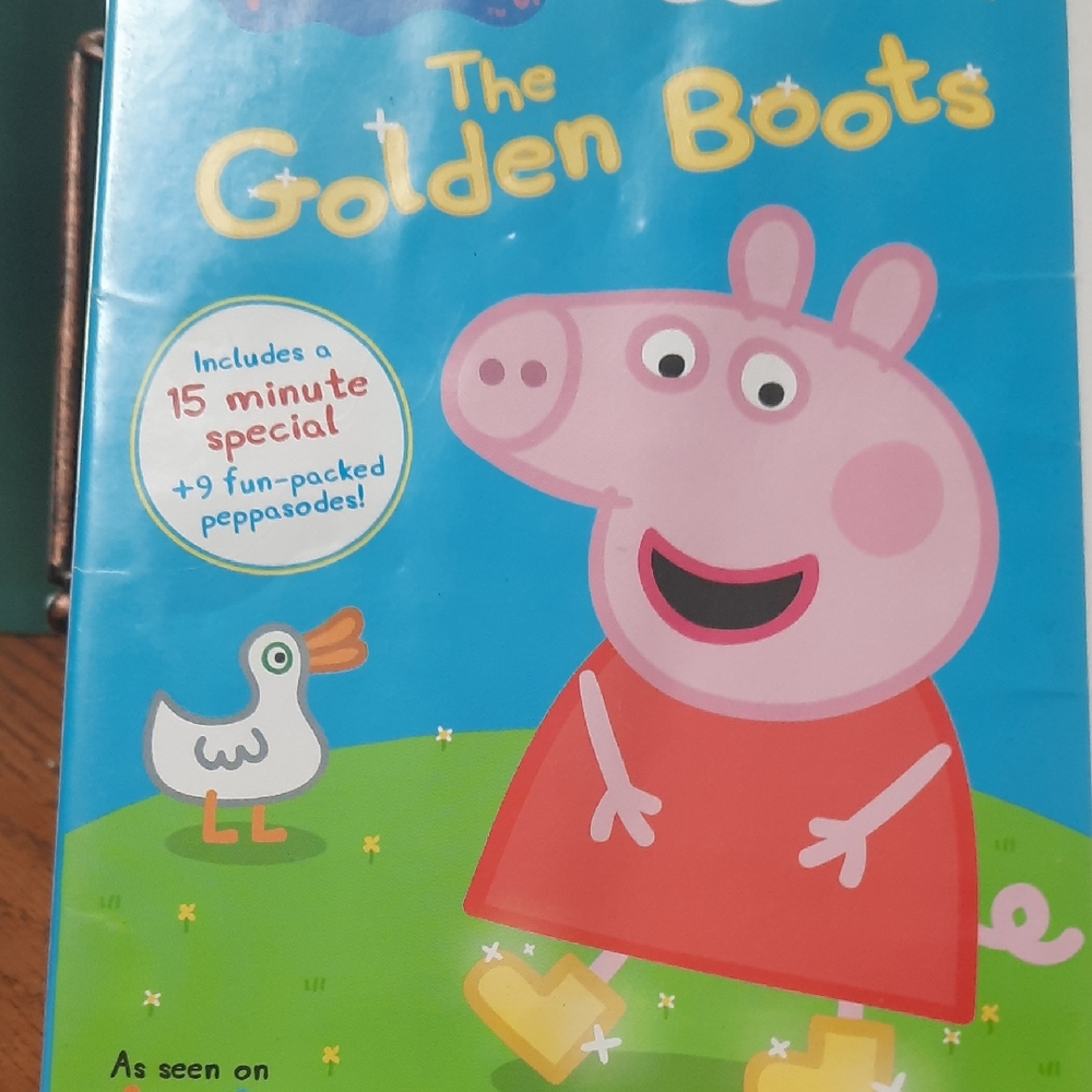 Peppa Pig The Golden Boots DVD with Red Dress